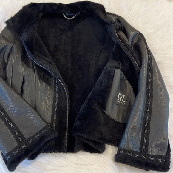 CPL Shearling and lamb leather jacket - Picture 8 of 11